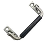 YTKNUT Tiradores plegables de acero inoxidable 304 para cajones de gabinete, manija plegable de 90 grados con goma, longitud central del agujero de 10 cm,2 piezas