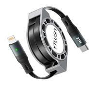 YTLUSN Cable USB C a Lightning de 1,2 m, PD de 27 W, cable de carga rápida y sincronización de datos, cable LED USB C para iPhone 14/13/13 Pro/12/12 Pro Max/11 Pro/X/XS/XR/8 Plus