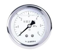 YTN-60Z manómetro axial resistente a golpes rosca de carcasa de acero inoxidable M14 * 1,5(0-4MPa)