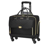 Ytonet Maletin con Ruedas para Mujer, Maletin con Ruedas Trabajo Antirrobo Gran Capacidad 47L Bolsa de Viaje para Portatil 17.3 Pulgadas con Candado TSA, para Trabajo, Viajes, Negocios, Negro