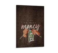 YTPONBCSTUG Money Canvas Wall Art for Living Room Decor Kitchen Wall Decor Artwork Home Decor Room Wall Dollar Picture Print Ready to Hang 08x12inch(20x30cm)