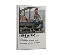 YTRENENRYRY Chaos Walking1 - Póster vintage para pared, lienzo, estético, póster de música y películas, decoración para sala de estar, dormitorio, 40 x 60 cm, estilo marco