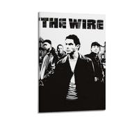 YTRENENRYRY The Wire - Póster vintage para pared, lienzo, estético, póster de música y películas, decoración para sala de estar, dormitorio, 50 x 75 cm, estilo marco