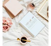 YTRGI John 3:16 - Cuaderno de diario cristiano, cuaderno bíblico con lazo de coqueta rosa para tomar notas, diarios de las Escrituras para escribir, diario de oración, cuaderno espiral, religioso