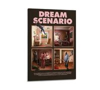 YTRWOEGF Dream Scenario - Póster estético de la película 1 para pared, lienzo decorativo vintage, pintura decorativa para sala de estar, dormitorio, 50 x 75 cm, estilo marco