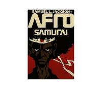 YTRWOEGF Póster de anime Afro Samurai 1 estético para pared, decoración de lienzo, póster vintage, pintura decorativa para sala de estar, dormitorio, 50 x 75 cm, estilo sin marco