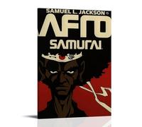 YTRWOEGF Póster de anime Afro Samurai 1 estético para pared, lienzo decorativo vintage, pintura decorativa para sala de estar, dormitorio, 30 x 45 cm, estilo marco