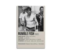 YTRWOEGF Póster estético de Rumble Fish para decoración de pared, lienzo vintage, pintura decorativa para sala de estar, dormitorio, 40 x 60 cm, estilo sin marco