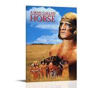 YTRWOEGF Póster estético de un hombre llamado caballo para decoración de pared, póster vintage, pintura decorativa para sala de estar, dormitorio, 30 x 45 cm, estilo marco