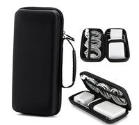 YTSMFL Bolsa organizadora de cables, funda de banco de energía, organizador de viaje a prueba de golpes, funda de carga portátil, accesorios electrónicos para unidad USB, Black, Simplicidad