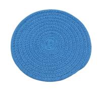 YTtkku 1/3 manteles individuales redondos de hilo de algodón para bebidas, almohadillas calientes, absorbentes, a prueba de quemaduras, hechos a mano, hilo de algodón tejido