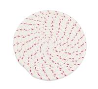 YTtkku 1/3 manteles individuales redondos de hilo de algodón para bebidas, almohadillas calientes, absorbentes, a prueba de quemaduras, hechos a mano, hilo de algodón tejido