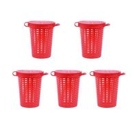 YTtkku 5 cebos de pesca portátiles para señuelos de peces, cebos suaves, soporte para cesta de señuelos de peces, fácil de usar, herramienta de aparejos