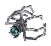 YTtkku Anillos punk de tamaño ajustable para mujer con misteriosa piedra lunar, joyería de arte oscuro, anillos góticos ajustables, Medio, como se describe, como se describe