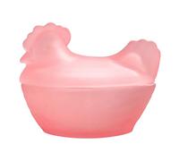 YTtkku Bonito recipiente transparente para gallinas en nido para uso en cocina, tarro de almacenamiento de vidrio con forma de gallina