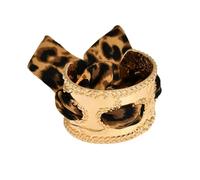 YTtkku Brazalete de aleación resistente con diseño de cinta para mujer, versátil, tallas intrincadas, para uso diario, elegante, multicolor, ajustable, One Size, como se describe