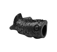 YTtkku Colgantes de cuerda de paracaídas compactos de peces de latón, equipo al aire libre para cordón y equipos al aire libre, cuentas de supervivencia