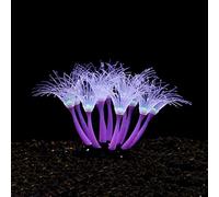 YTtkku Decoración de playa de coral suave y brillante, suministros de pecera, arte marino, decoración temática de playa, adorno de acuario