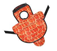YTtkku Delantal impermeable para gallinas, pluma, cómodo chaleco protector de alas impreso para cría de aves de corral, uso en granja, ajuste de sillín de gallina