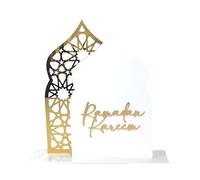 YTtkku Delicadas decoraciones acrílicas de Eid para decoración del hogar y mezquita, decoración de castillos de Oriente Medio