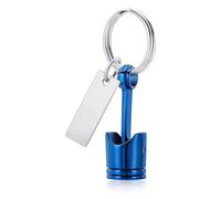 YTtkku Llavero de pistón mecánico para cenizas de mascotas, llavero de cremación de metal, llavero de cremación en forma de pistón