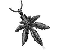 YTtkku Medallones conmemorativos de cremación de hojas de arce para cenizas de mascotas y recuerdo humano, elegante diseño de hojas de arce, urna de cremación para mascotas