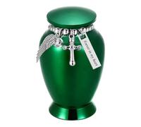 YTtkku Personals - Urna para mascotas, aleaciones de aluminio, almacenamiento seguro con bolsas de terciopelo y cuchara para honrar recuerdos, urna de cenizas