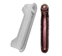 YTtkku Resina fundida de elastómero de calavera adicional, materiales artísticos, propietario de llamas, manualidades, acento oscuro para el hogar, regalo creativo para los seres queridos