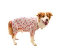YTtkku Ropa de perro para niña, traje de frutas de dibujos animados, bonito patrón de frutas, suéter de cuatro patas para camisa elegante, ropa de disfraz para mascotas a la moda para perros grandes
