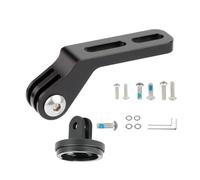YTtkku Soporte de extensión de faros delanteros para bicicleta, soporte inferior para manillar de bicicleta de carretera, adaptadores de cámara deportiva, aleaciones de aluminio, soporte de extensión