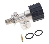 YTtkku Válvula cilíndrica de repuesto para tanques de buceo, adaptador de recarga de tanques de aire de 5/8 pulgadas, conector de acero inoxidable, conector rápido, adaptador de recarga de estación de