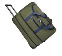 YTUK Bolsas de Viaje con Ruedas, Bolsa de Lona expandible con Ruedas, Bolsa de Viaje portátil con Ruedas, Ideal for Llevar en la Maleta o for el Fin de Semana, for Mujeres y Hombres.(Green)