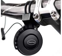 Ytuomzi Bicicleta eléctrica Bell USB Recargable Bocina Campana 120 dB de Fuerte Accesorios de bocina de para Ciclismo de montaña y Bicicletas de Carretera (Negro)