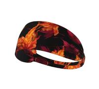 YTUOPWE Autumn Maple is on fire - Diadema elástica para ejercicio para hombres y mujeres, suave, de secado rápido