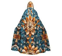 YTUOPWE Capa con capucha de Halloween para adultos, diseño de corona mística, cómoda y suave con ala grande, adecuada para fiestas de baile y reuniones