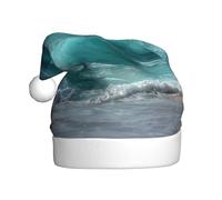 YTUOPWE El sombrero de Navidad con imagen de marea creciente para adultos es suave y ligero