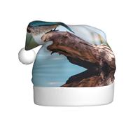 YTUOPWE El sombrero de Navidad con imagen de pájaro de laguna gorda para adultos es suave y ligero