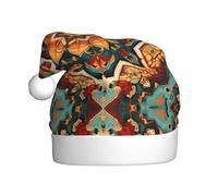 YTUOPWE El sombrero de Navidad con imágenes de colores ricos para adultos es suave y ligero