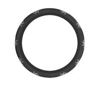 YTUOPWE Funda para volante con imagen de flores de cristal para mujeres y hombres, duradera, antideslizante, elástica, fácil de instalar, para sedanes, SUV, cuatrimotos, camiones