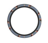 YTUOPWE Funda para volante con imagen de gato de cristal de hielo para mujeres y hombres, duradera, antideslizante, elástica, fácil de instalar, para sedanes, SUV, ATV, camiones