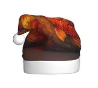 YTUOPWE Koi on the water lantern Picture Christmas Hat for Adult material is soft and lightweight