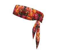 YTUOPWE Peonies in full bloom Picture Sports - Diadema para hombres y mujeres, suave y transpirable, absorbe la humedad, atlética