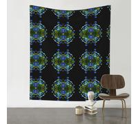 YTUOPWE Tapiz decorativo de 60 x 51 pulgadas, diseño de flores de aciano florecientes, suave, duradero, agradable al tacto, ligero, para colgar en la pared para uso en interiores y exteriores