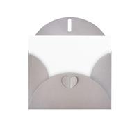 YTUOPWE Tarjeta de felicitación gris con diseño de cuadros en blanco y perlas, hermoso bloque de notas en blanco, imagen de ondas a rayas