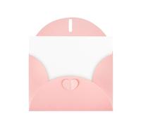 YTUOPWE Tarjeta de felicitación rosa con diseño de cuadros en blanco y perlas, hermoso bloque de notas en blanco, imagen de ondas a rayas