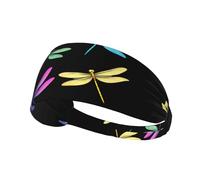 YTUOPWE The Four Dragonfly Brothers - Diadema elástica para ejercicio para hombres y mujeres, suave, de secado rápido