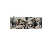 YTUOPWE The Galloping Wild Horse Picture Baby Bow Headband - Diadema de poliéster suave, agradable al tacto y elástica para bebés de 0 a 6 meses