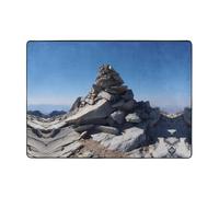 YTUOPWE The stone on the mountain top - Alfombra de área de 80 x 58 pulgadas para sala de estar, oficina, mesa de café, cama, balcón, suave, esponjosa, absorbente de agua, duradera