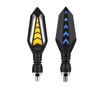 YTVPPKLGG luz intermitente led Indicador LED De Señal Giro Para Motocicleta, Luz Intermitente, Flechas DRL Color Blanco Ámbar, Flujo Secuencial, 12V, 10mm