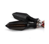 YTVPPKLGG luz intermitente led Indicador LED De Señal Giro Para Motocicleta, Luz Intermitente, Flechas DRL Color Blanco Ámbar, Flujo Secuencial, 12V, 10mm